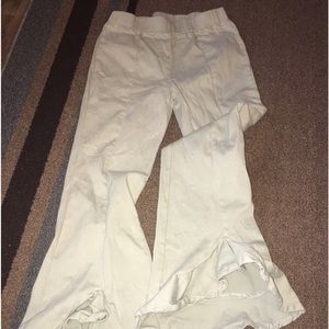 Umgee Cream Wide Leg Pants